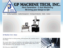 Tablet Screenshot of gpmachinetech.com